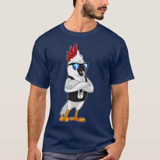 Papagei als Musiker mit Sonnenbrille T-Shirt