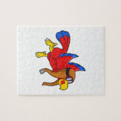 Papagei als Pilot Puzzle (Horizontal)