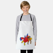 Papagei als Pilot Schürze (Getragen)