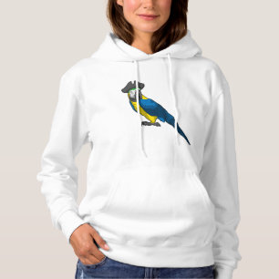 Papagei als Pirate mit Hut Hoodie