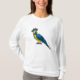 Papagei als Pirate mit Hut T-Shirt