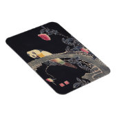 Papagei am Zweig, blühende Rose Bush, Jakuchū Magnet (Rechte Seite)