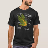Papagei-Anatomie T-Shirt (Vorderseite)