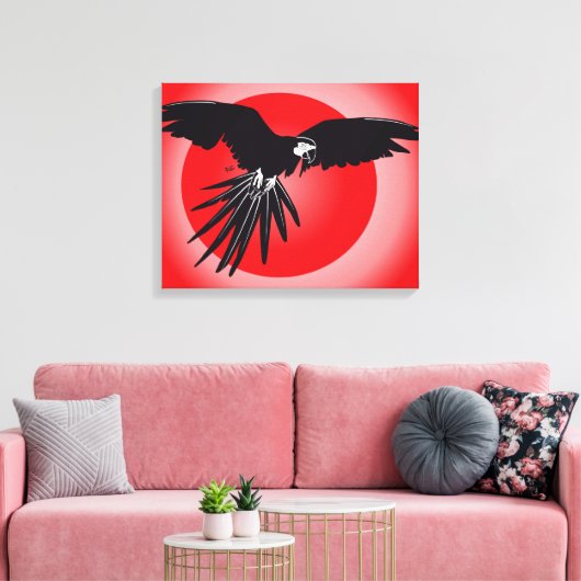 Papagei Ara Leinwanddruck (Insitu (Wohnzimmer))