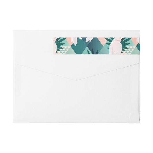 Papagei auf Palm 1 (Rückseite)