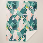 Papagei auf Palm 1 Sherpadecke (Vorderseite)