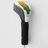 Papagei aus niedlichem Cartoon Golf Headcover (angewinkelt)