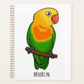 Papagei aus niedlichem Cartoon Planer (Vorderseite)