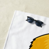 Papagei aus niedlichem Cartoon Strandtuch (Beispiel)