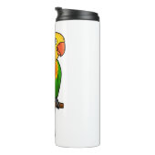 Papagei aus niedlichem Cartoon Thermosbecher (Nach rechts gedreht)