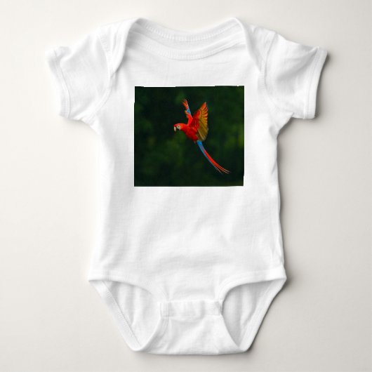 Papagei Baby Strampler (Vorderseite)