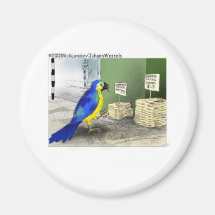 Papagei Badezimmer-Accessoires Lustige Cartoon-Ges Magnet