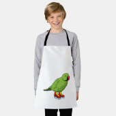 Papagei bei Ice-Skaten mit Ice-Skaten Schürze (Getragen)