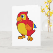 Papagei beim Basketballsport Karte (Gelbe Blume)