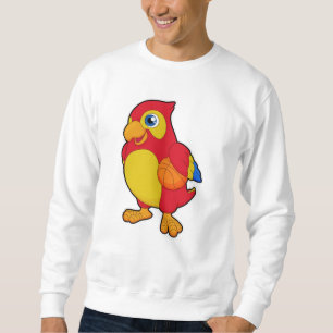 Papagei beim Basketballsport Sweatshirt