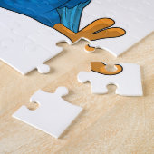 Papagei beim Schlafen mit Nachtmütze Puzzle (Seite)