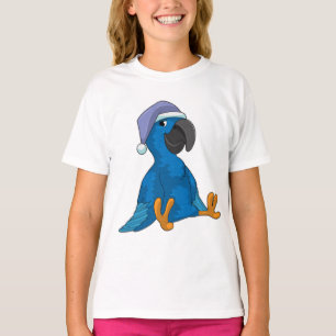 Papagei beim Schlafen mit Nachtmütze T-Shirt