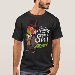 Papagei Birbing wie ein Sir I Cherry auf Concorde T-Shirt