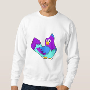 Papagei blau sweatshirt