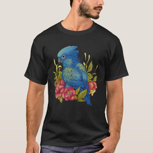 Papagei-Blume T-Shirt (Vorderseite)