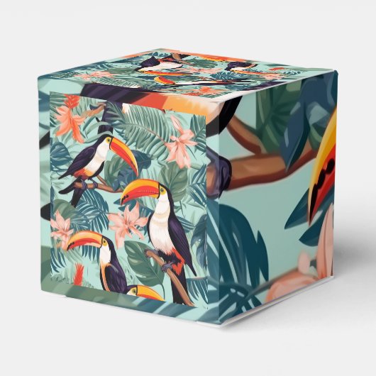 Papagei-Box Geschenkschachtel (Rückseite)