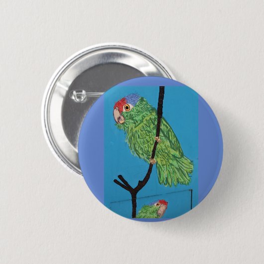 Papagei Button (Vorne & Hinten)