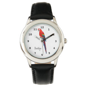 Papagei-Cartoon Armbanduhr