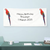 Papagei-Cartoon Banner (Messe)