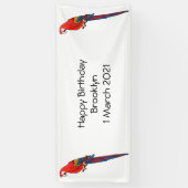 Papagei-Cartoon Banner (Vertikal)