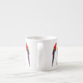 Papagei-Cartoon Espressotasse (Rückseite)