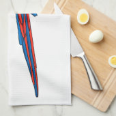 Papagei-Cartoon Geschirrtuch (Viertel Falte)