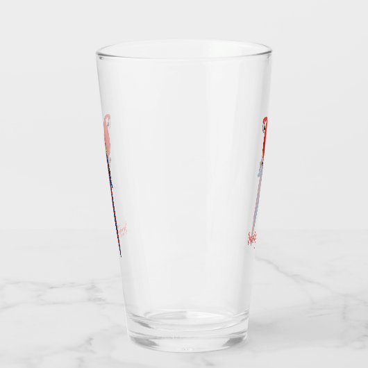 Papagei-Cartoon Glas (Links)