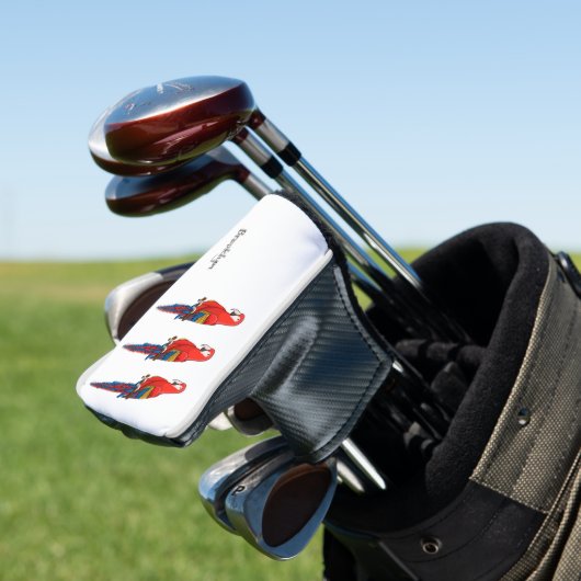 Papagei-Cartoon Golf Headcover (In Situ)