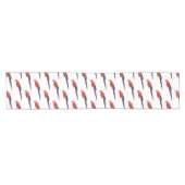 Papagei-Cartoon Kurzer Tischläufer (Horizontal)