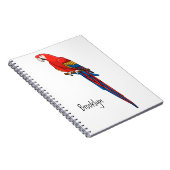 Papagei-Cartoon Notizblock (Rechte Seite)