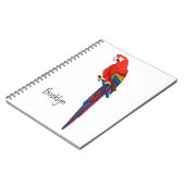 Papagei-Cartoon Notizblock (Linke Seite)