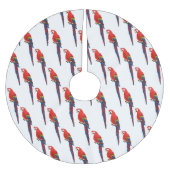 Papagei-Cartoon Polyester Weihnachtsbaumdecke (Vorderseite)