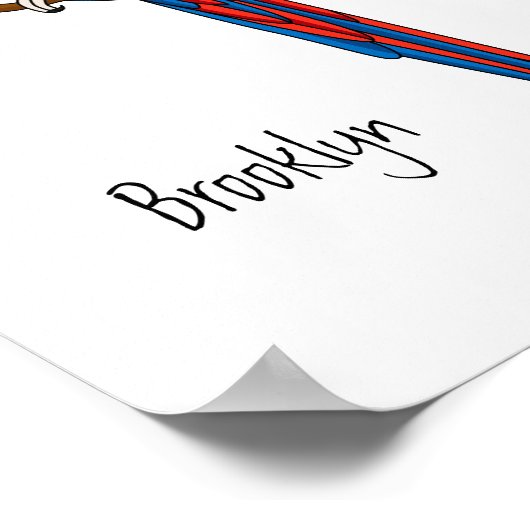 Papagei-Cartoon Poster (Ecke)