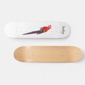 Papagei-Cartoon Skateboard (Horizontal)