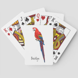 Papagei-Cartoon Spielkarten