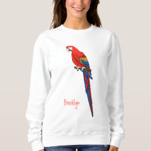 Papagei-Cartoon Sweatshirt