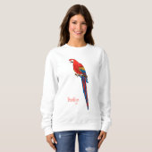 Papagei-Cartoon Sweatshirt (Vorne ganz)