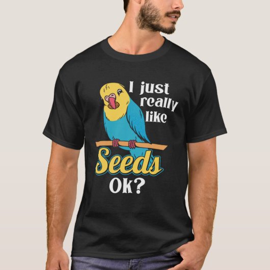 Papagei Cockatiel Wildlife Bird Seet Pet Food Parr T-Shirt (Vorderseite)
