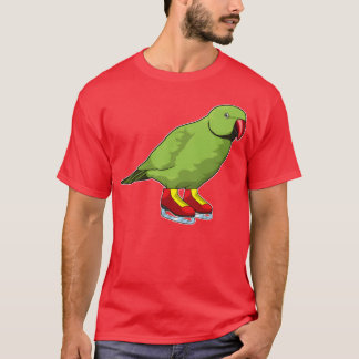 Papagei Eislaufen Schlittschuhe Sport Freunde T-Shirt