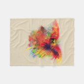 Papagei Fleecedecke (Vorderseite (Horizontal))