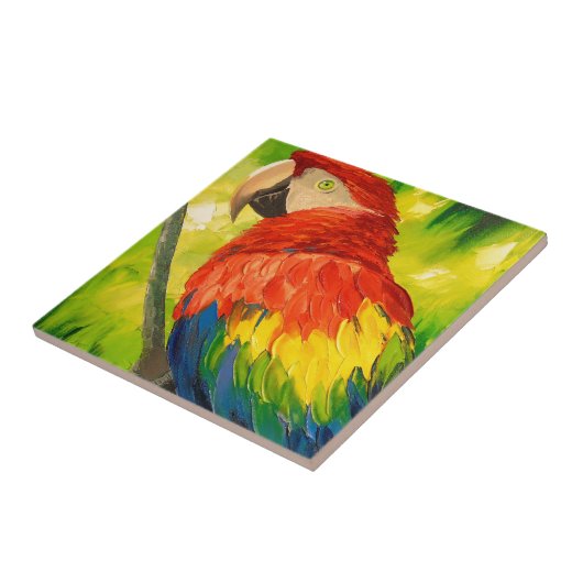 Papagei Fliese (Seite)