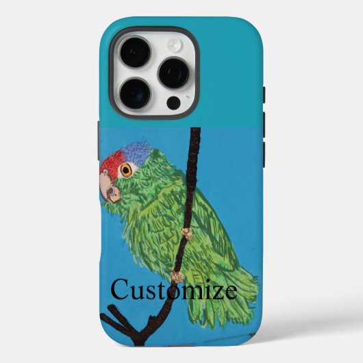 Papagei-Gehäuse Case-Mate iPhone Hülle (Rückseite)