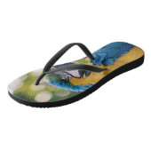 Papagei gemustert badesandalen (Schrägansicht)