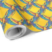 Papagei Geschenkpapier (Rolleneckpunkt)