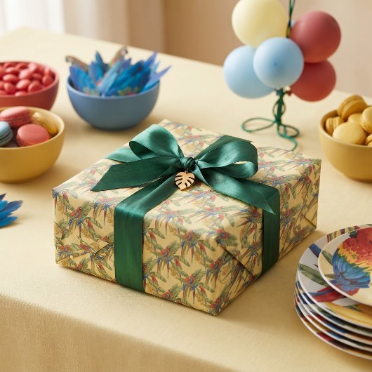 Papagei Geschenkpapier